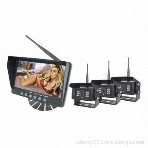 Wireless rear-view monitor backup system